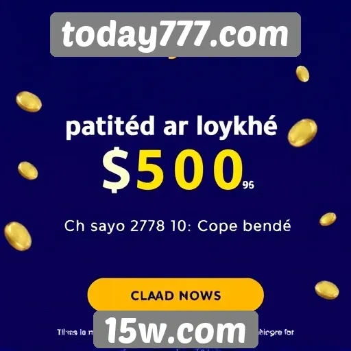 Novos bônus e promoções do site today777.com