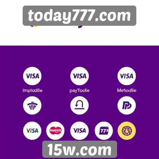 Métodos de pagamento aceitos no today777.com