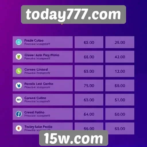 Opções de pagamento disponíveis no today777.com