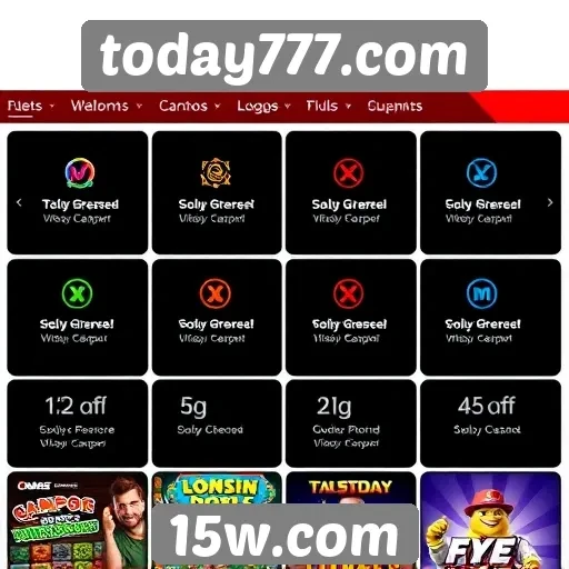 Recursos e funcionalidades do site today777
